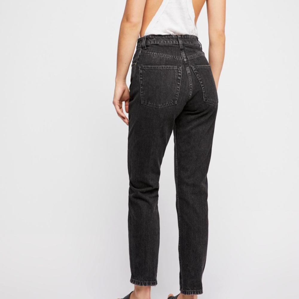 Free people black mom jeans